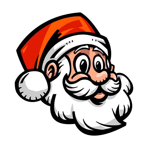 santa claus cartoon face